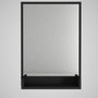 Hanah Home Costa Espejo decorativo negro con estante